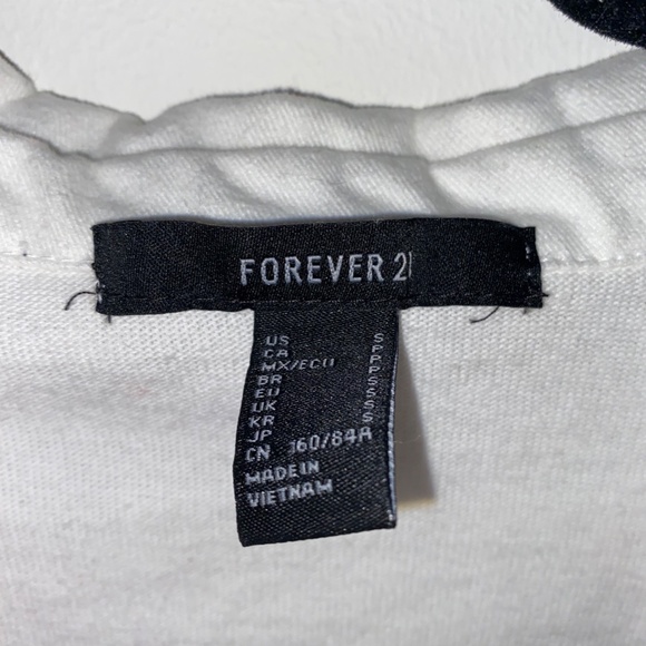 Forever 21 Colorblock Cropped Shirt - Picture 4 of 5